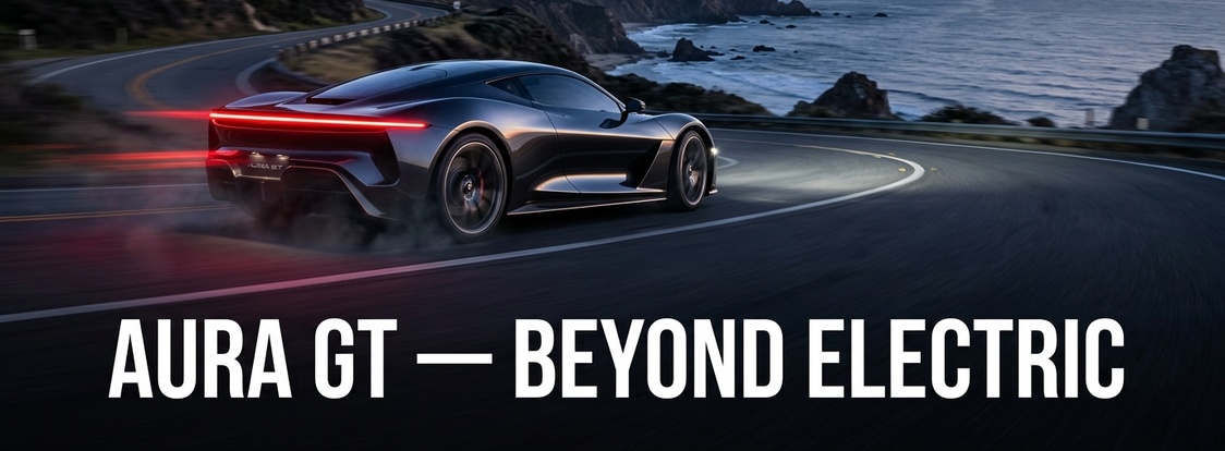 Aura GT Electric Hypercar Billboard Campaign